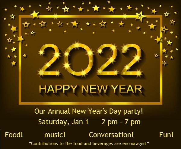 New Year Day Party Jan 1