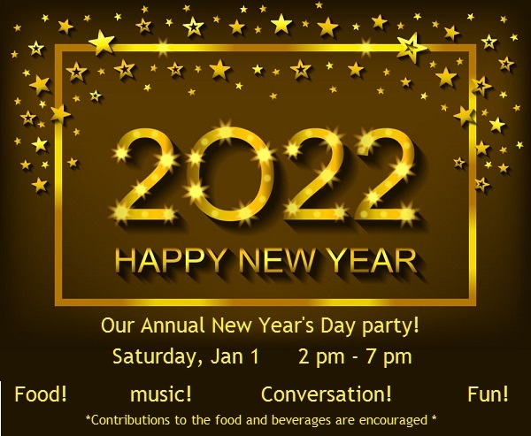 New Year Day Party Jan 1